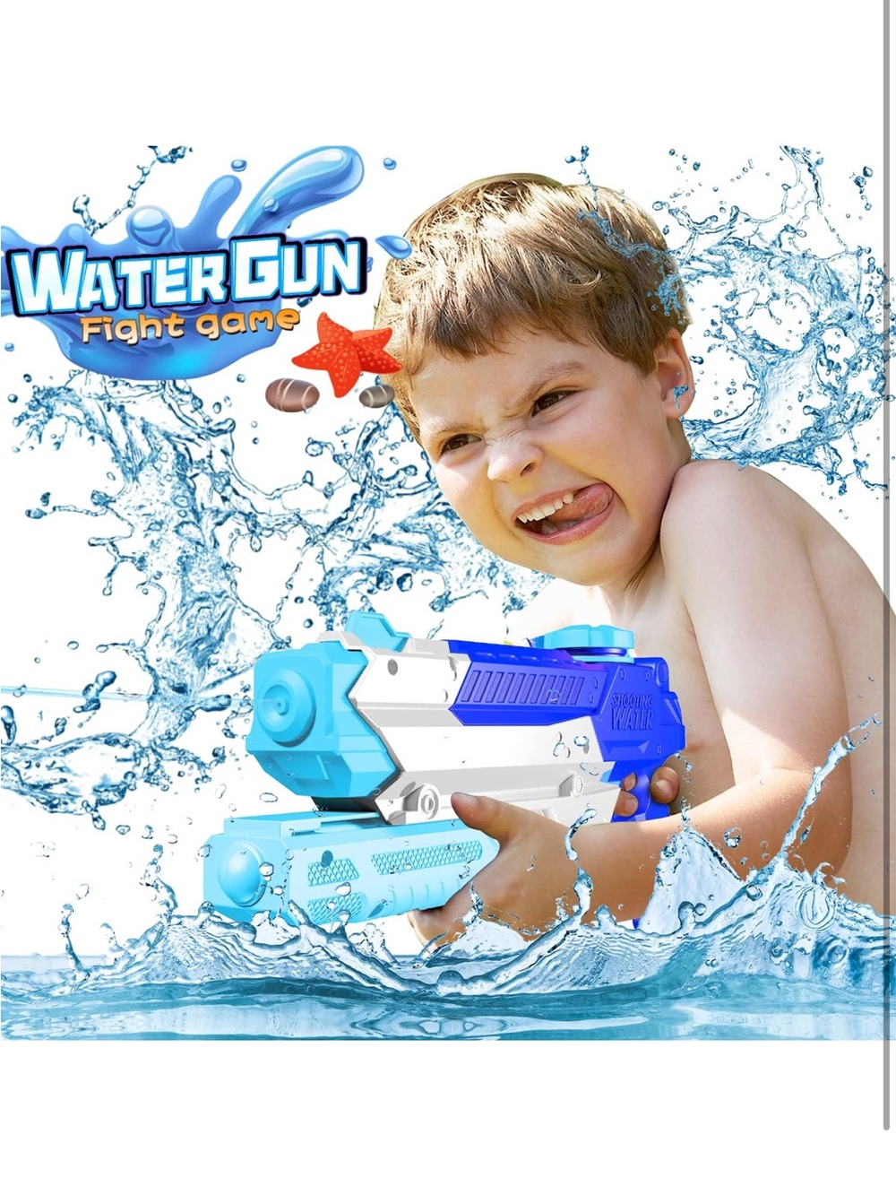 Water Guns for Kids Adults 4 Pack 400CC Long Range Squirt Toys - Picture 6 of 10